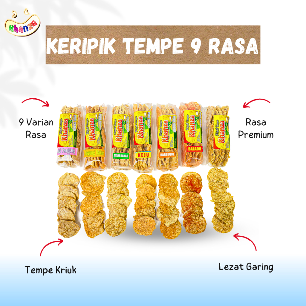 

Keripik TEMPE 7 Rasa Premium ENAK BANGET