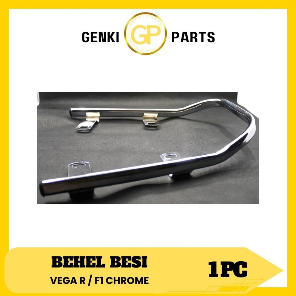GENKI-PARTS/BEHEL-BESI/PEGANGAN-TANGAN-BELAKANG-MOTOR/YAMAHA/VEGA-R/FI/F1ZR/CHROME/GRADE-ORI