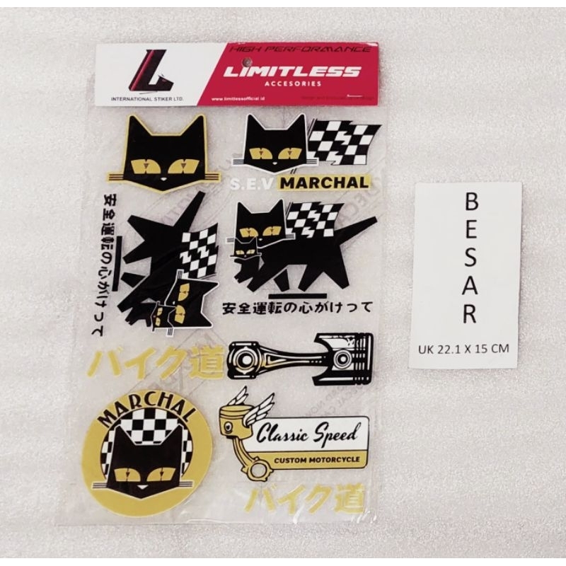 

stiker super clear marshal