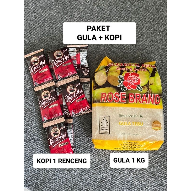 

PAKET HEMAT GULA ROSEBRAND + KOPI KAPAL API