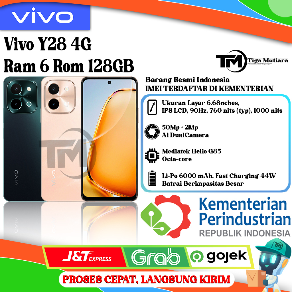 Vivo Y28 4G Ram 6/128GB | Ram 8/128GB | Ram 8/256GB