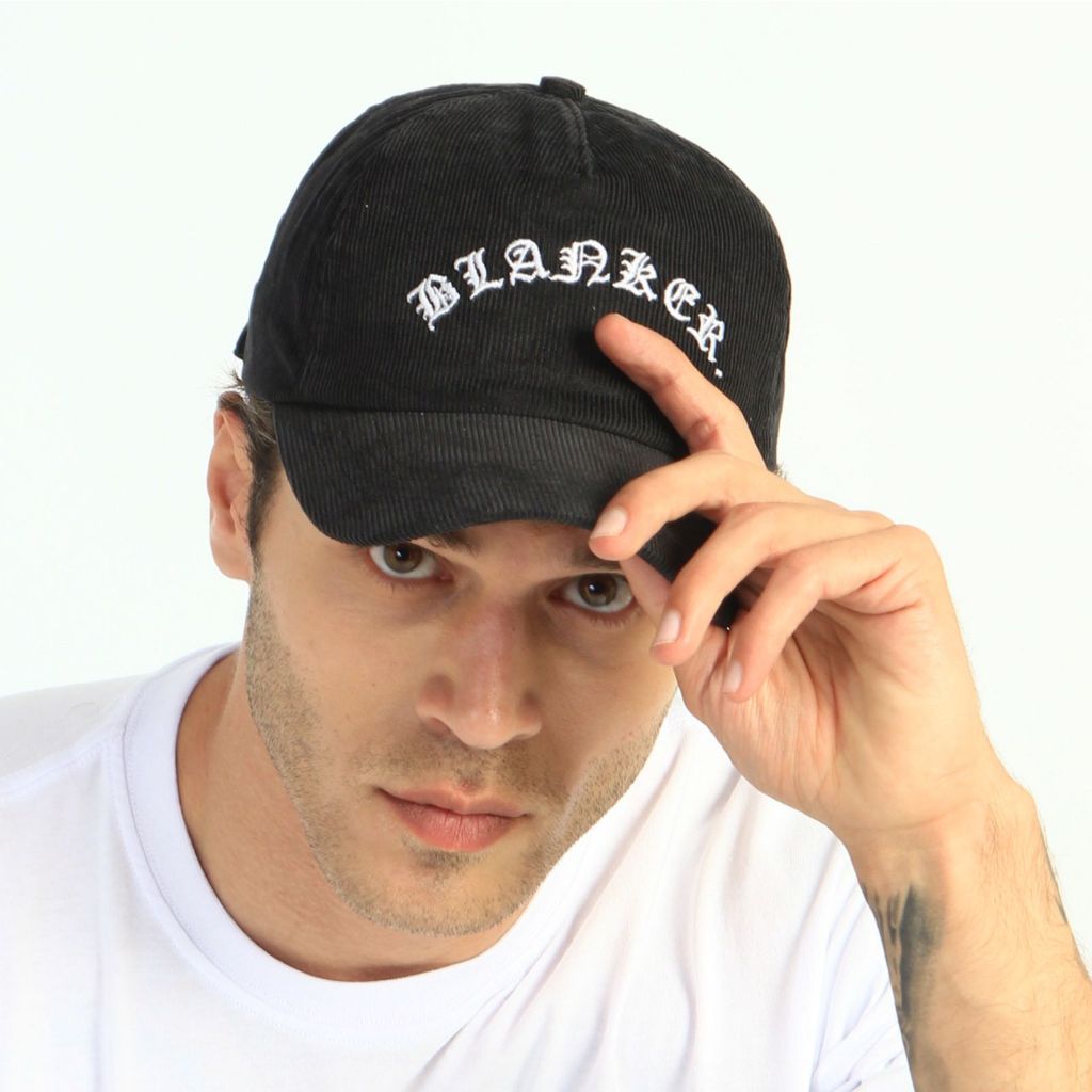 Blanker topi codoray hitam / black caps / topi casual kodoray / font hat