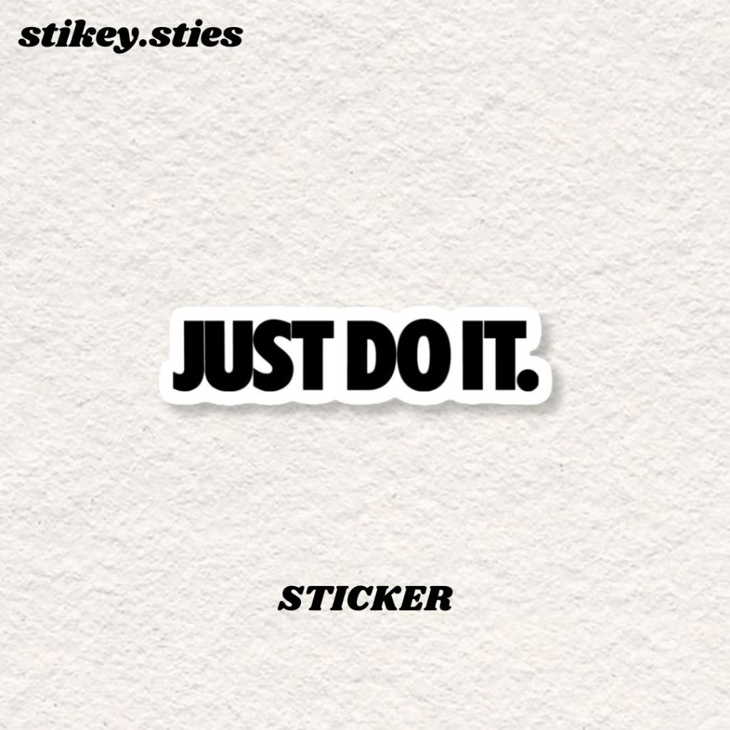 

STICKER JUST DO IT BRAND NIKE AESTHETIC ANTI AIR VINYL / STIKER HELM LAPTOP HP MOTOR TUMBLR TAS KOPER