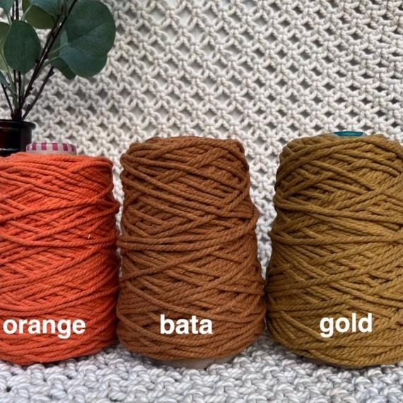 

PROMO BESAR Tali macrame katun 5gr cotton rope benang warna