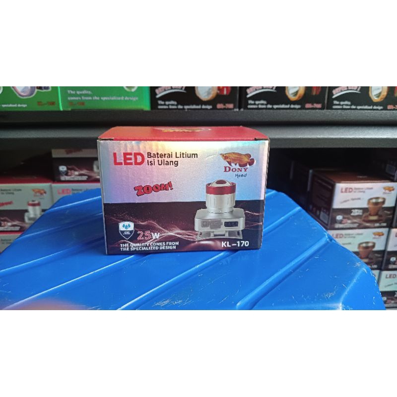 Senter dony KL-170| Baterai litium isi ulang| zoom