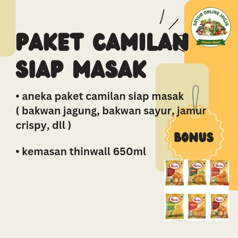 

Bakwan sayur bakwan jagung sayur prep sayur pack instan Foodprep - PAWON MAMI SAYUR ONLINE JOGJA