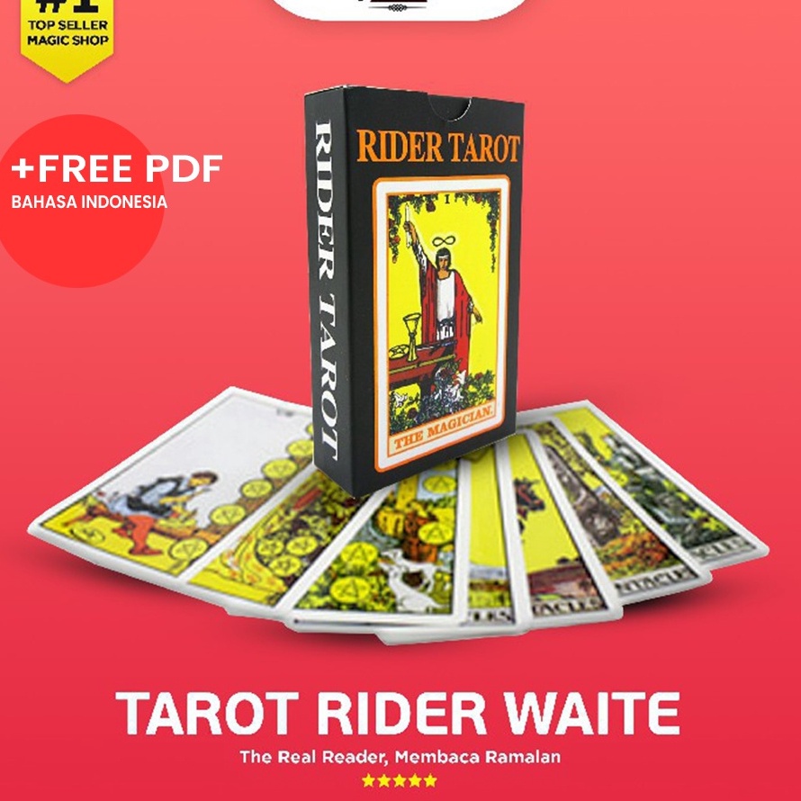 PROMO AWAL TAHUN  Free PDF  Kartu Tarot Bahasa Indonesia  Uzop Magicshop Kartu Ramal tarot black edi