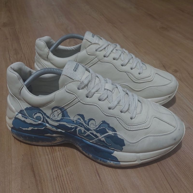 GUCCI Rhyton Wave - White Leather