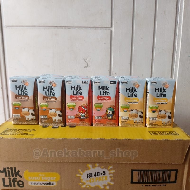 

( GOJEK / GRAB ) SUSU UHT MILK LIFE 115 ml (1 DUS isi 40 pcs)
