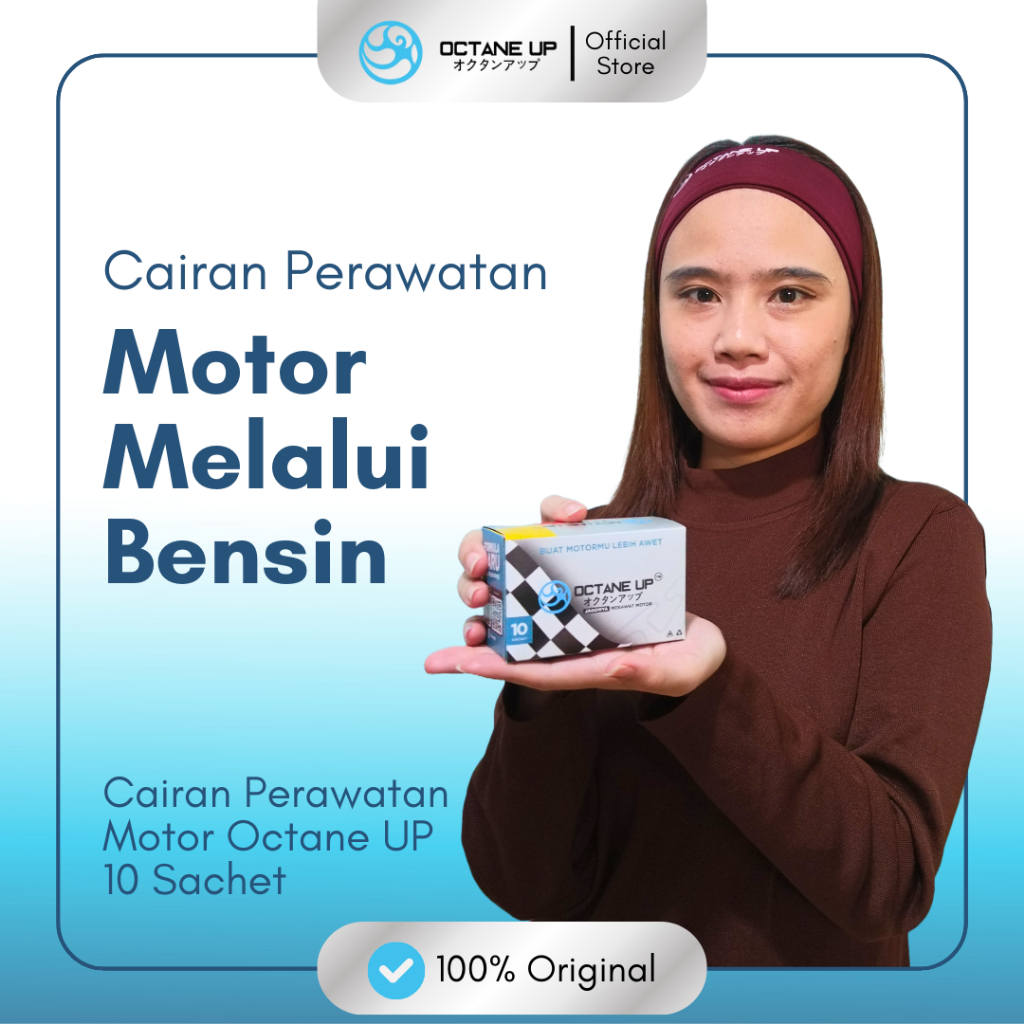Octane Up Perawatan Mesin Motor 1 Box isi 10 Sachet Original