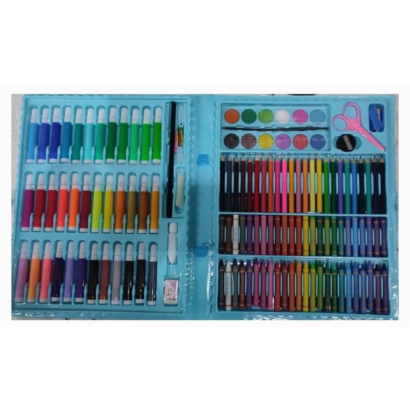 

RB Set Crayon 150 PC 208 PC 86PC / Alat Menggambar dan Mewarnai Anak / Alat Melukis / Pensil Warna /