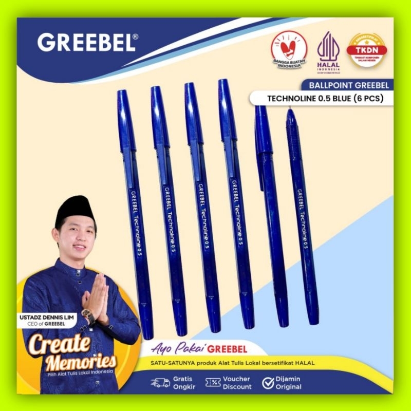 

Pena GREEBEL BALLPEN TECHNOLINE 0.5 BLUE