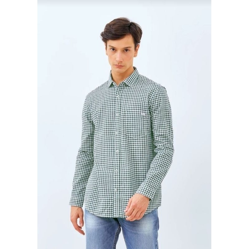 Kemeja Kotak Pria Original Lois KLL426