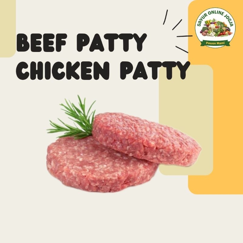 

Hato beef patty chicken patty 500gr - PAWON MAMI SAYUR ONLINE JOGJA