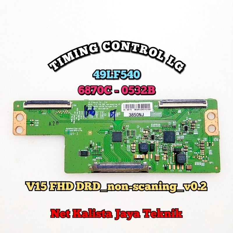 TCON TV LG 49LF540T ORIGINAL V15 FHD DRD NON SCANING V0.2 TCON LG 49LF540 TIKON TV 49LF5400 TICON 49