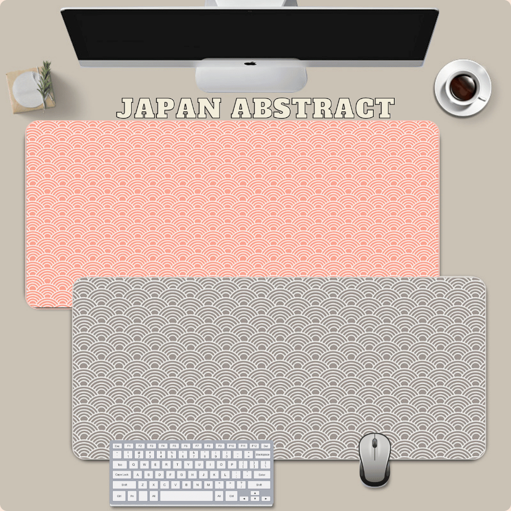 Premium Mouse Pad Motif Jepang / Desk Mat Batik XL dengan tampilan Motif jepang yang unik estetik