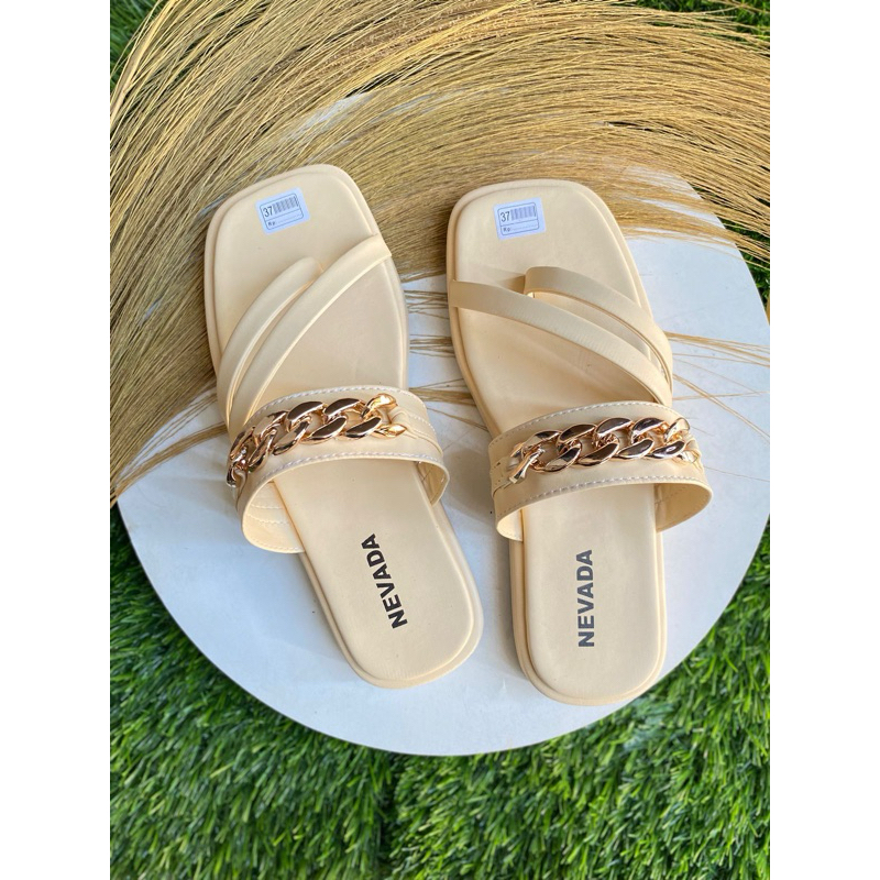 Sandal Jepit Rantai Wanita | Sandal korea kekinian
