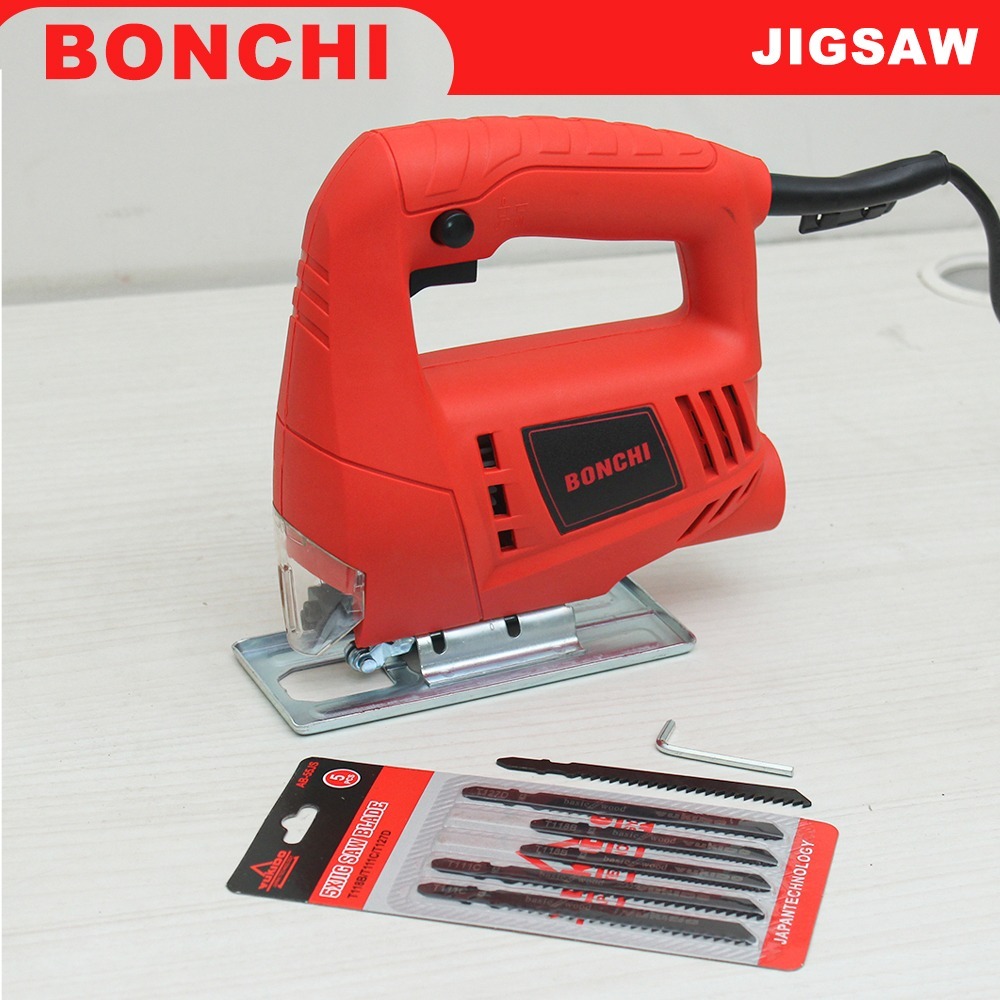 MESIN JIGSAW (FREE MATA JIGSAW 5 PCS) MESIN JIGSAW / GERGAJI KAYU / TRIPLEK MURAH MODERN BODI BESAR