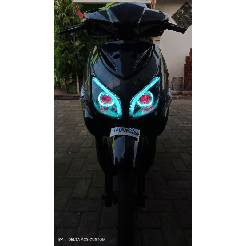 Projie Ala ala Biled Vario 110 Karbu 2008/2009 Komplit l Custom Headlamp Reflektor Vario Karbu Proji