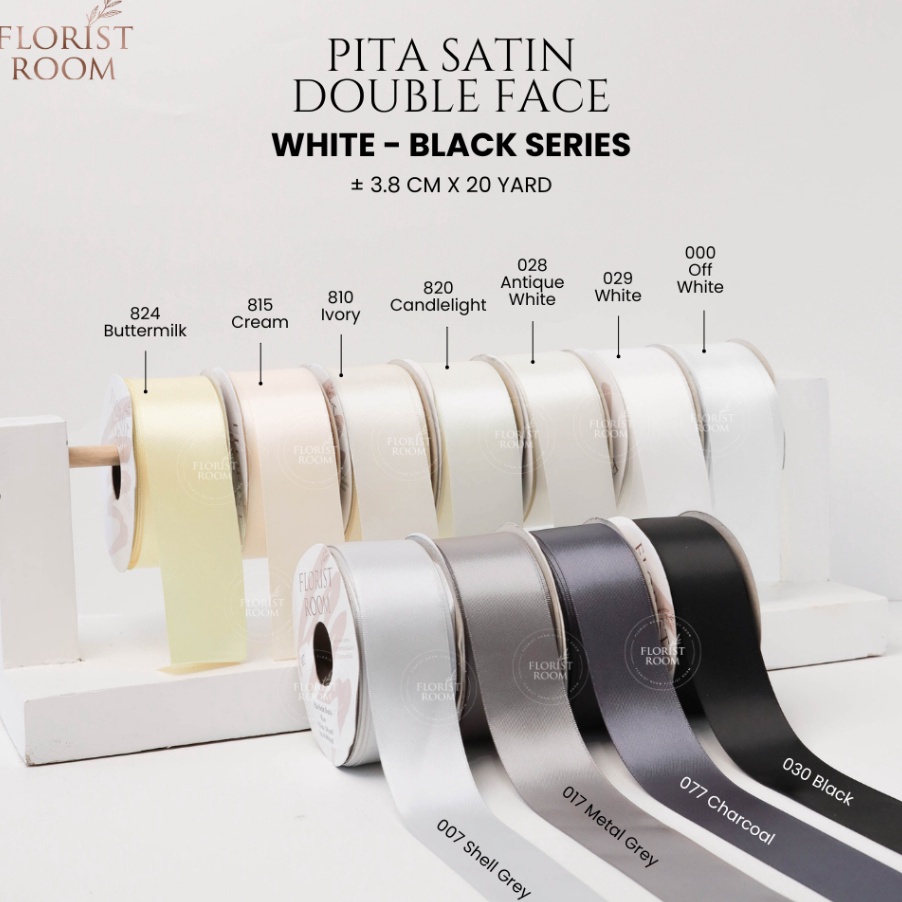 

DIJAMIN MURAH Pita Satin Double Face 38cm x 2yard