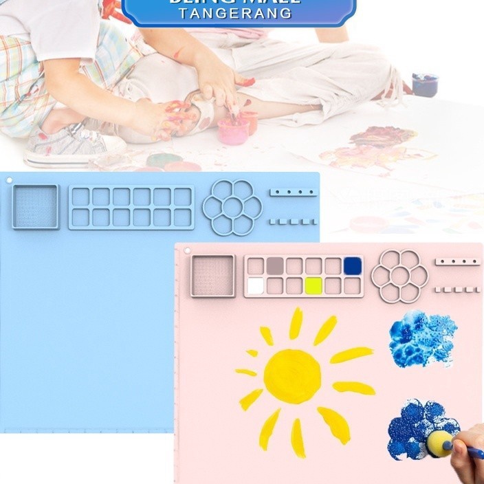 

SPECIAL PROMO Painting Mat Anti Air Silikon Kelas Makanan Painting Mat Dengan Palet Tahan Lama Anti Api 45cm