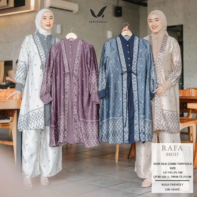 Rafa oneset setelan tunik celana diorsilk LD 110 by VENTE