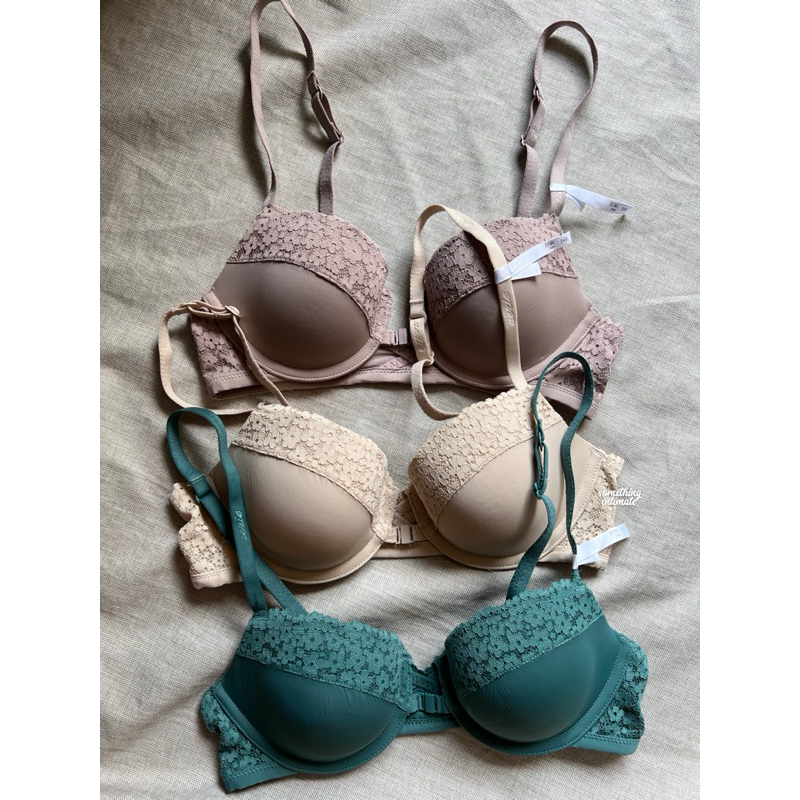 Aerie Front Opening / H&M Utopia Garter Racerback Halter Pushup Bra Import Sisa Export Branded Sale