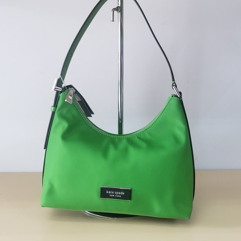 KS Sam Icon Small Shoulder Bag Nylon 24×14×9cm (Retail, Paperbag Ori) Green
