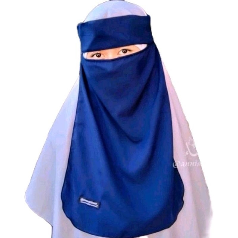 niqob  bandana dewasa  tali kecil bahan wolfis premium murah hijrah