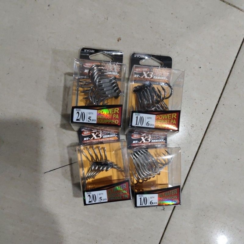 trebel hook pancing mata kail ryobi zeus x3 kail lure pancing