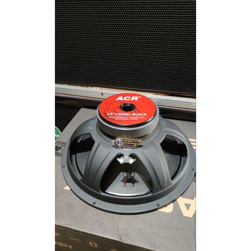 SPEAKER ACR 15" 15600+ BLACK WOOFER 500 WATT