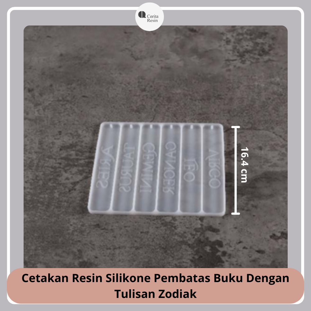 

Cetakan Resin Silikone Pembatas Buku Dengan Tulisan Zodiak
