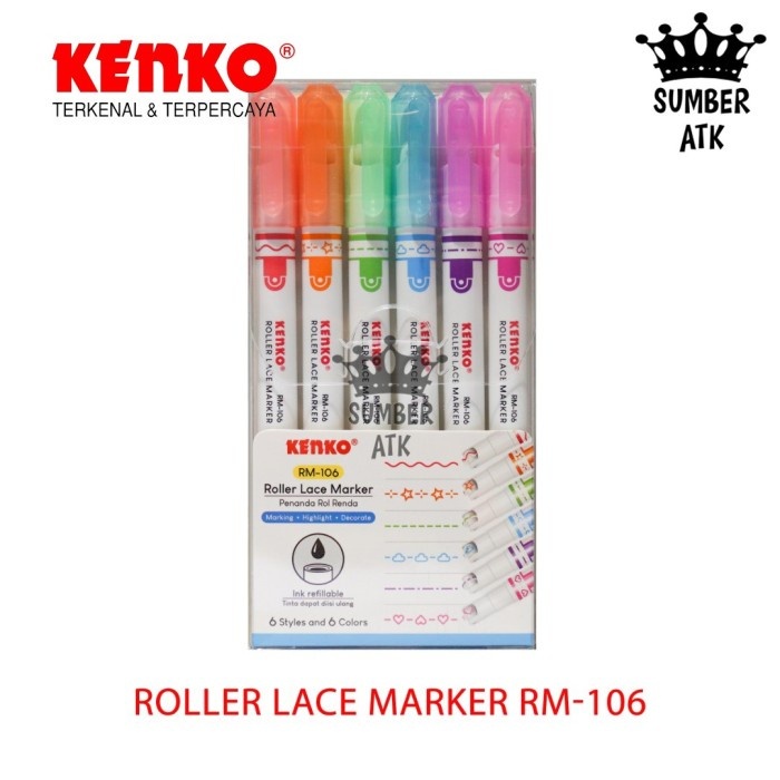 

Roller Lace Marker Rm-106 Kenko / Penanda Rol Renda Marker Unik 6 Tipe