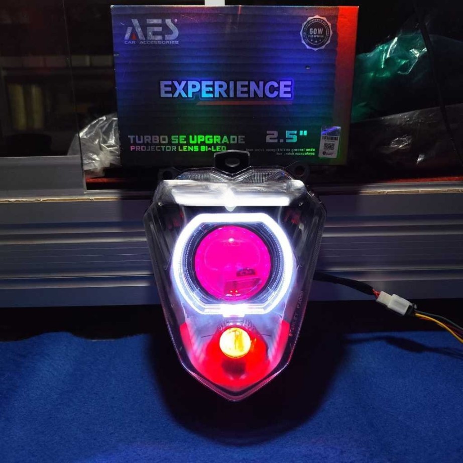 LAMPU BILED SATRIA FU CBU THAILAND PROJIE BILED AES EXSPERIENCE 2,5 INCH 60 WATT