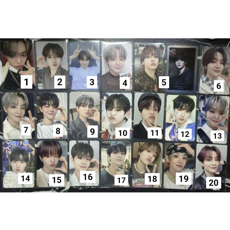 aab jihoon bc t5 broadcast hc, junkyu metal, travel kit, makestar, unipaz, kaboom bomb, pob aladin 3