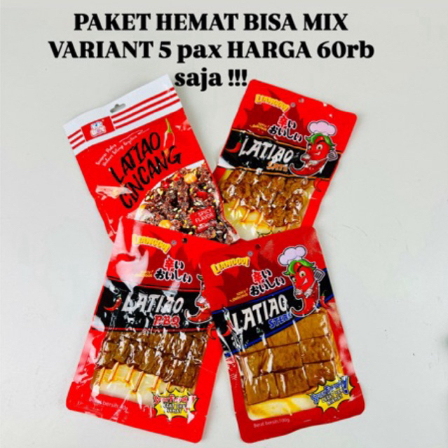 

PAKET HEMAT - MIX LATIAO (CINCANGSATE, STEAK, & BBQ) 5pax HARGA 60rb