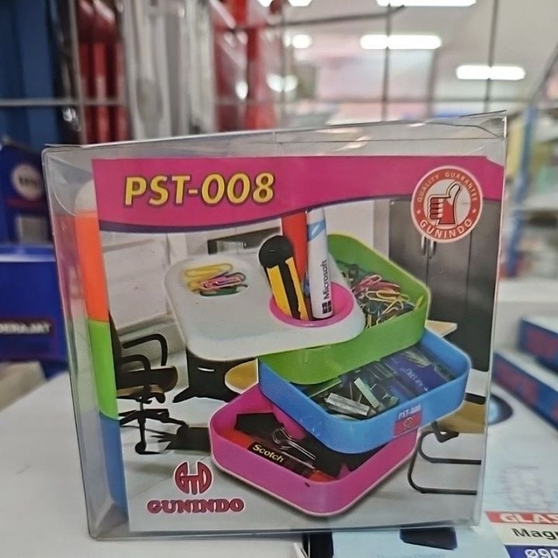 desk set organizer meja tempat alat tulis stationery gunindo PST-008