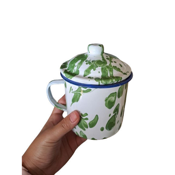 MUG BLIRIK JADUL DENGAN TUTUP / MUG JADOEL / CANGKIR MUG KALENG/ GELAS KALENG