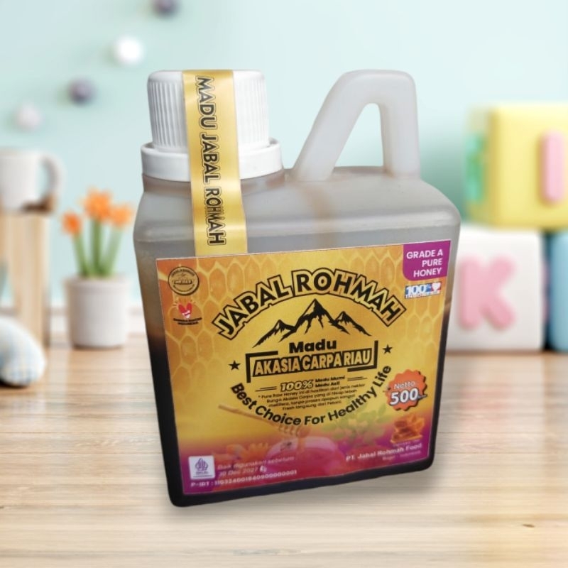 

Madu Akasia Carpa Riau 500 Gram Jabal Rohmah Asli Murni Grade A 100% Alami Pure Raw Honey