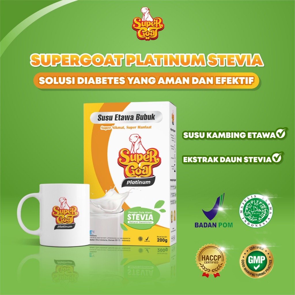 

Super Goat Susu Etawa UHT 0 kalori Spesialis Untuk Diabetes 1 Box