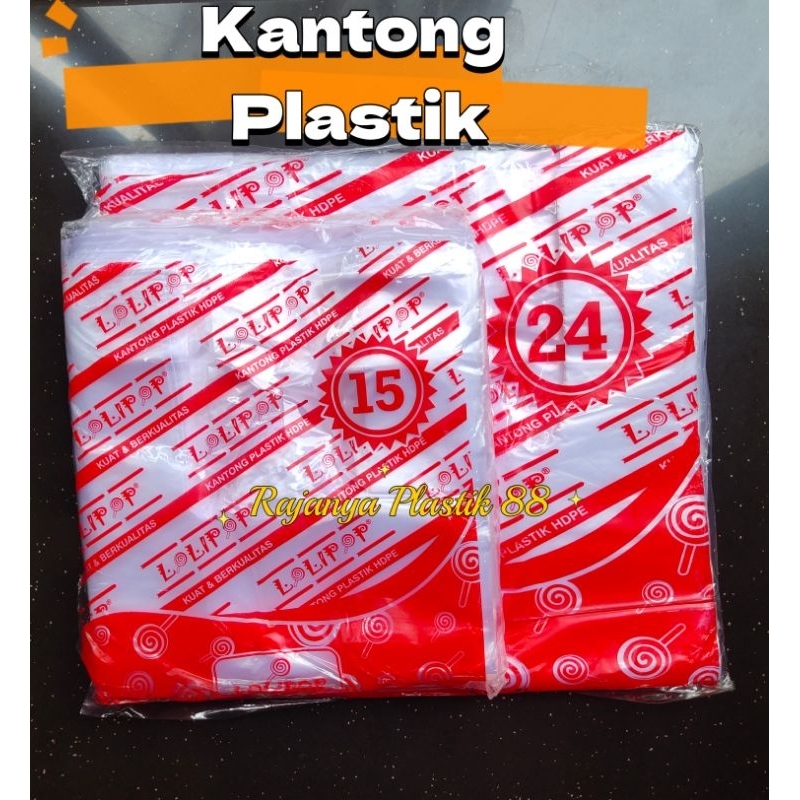 Kantong Kresek Bening ukuran 15 24