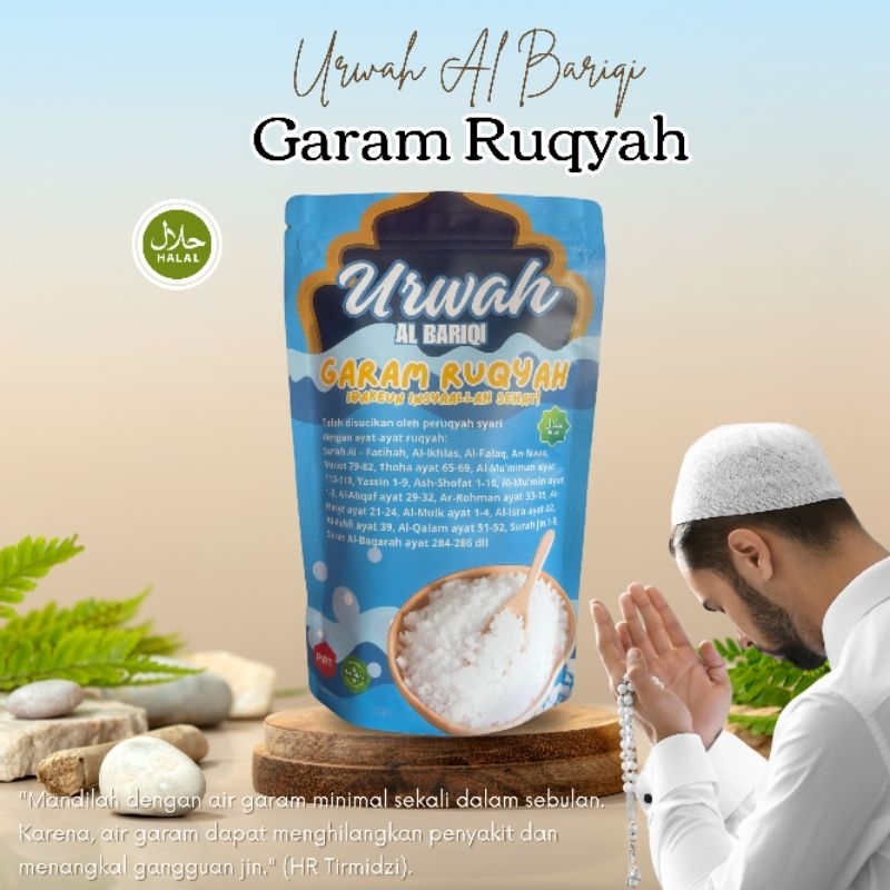 

(Terlaris Kemasan 330 gr) Garam Ruqyah Urwah Al Bariqi Garam Obat Garam Mandi Ruqyah