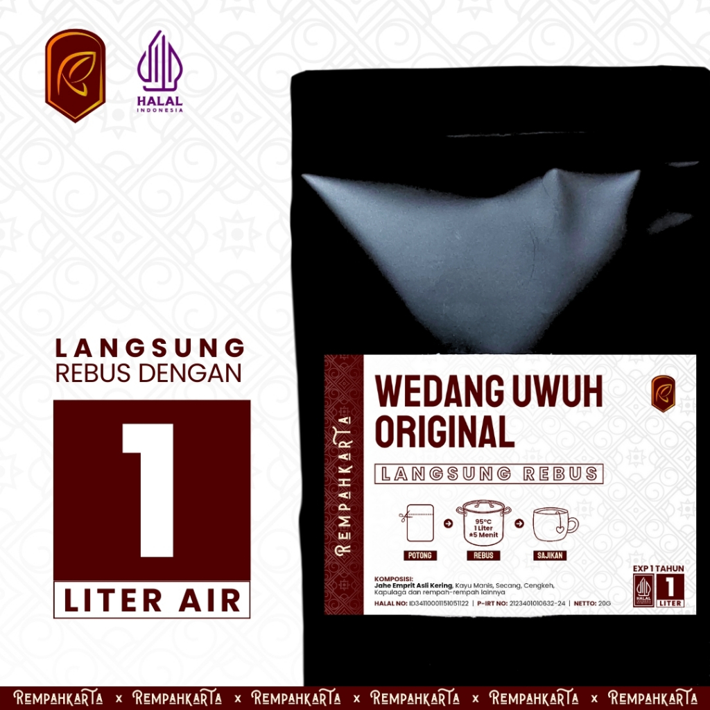 

1 Liter Wedang Uwuh Rempahkarta Original