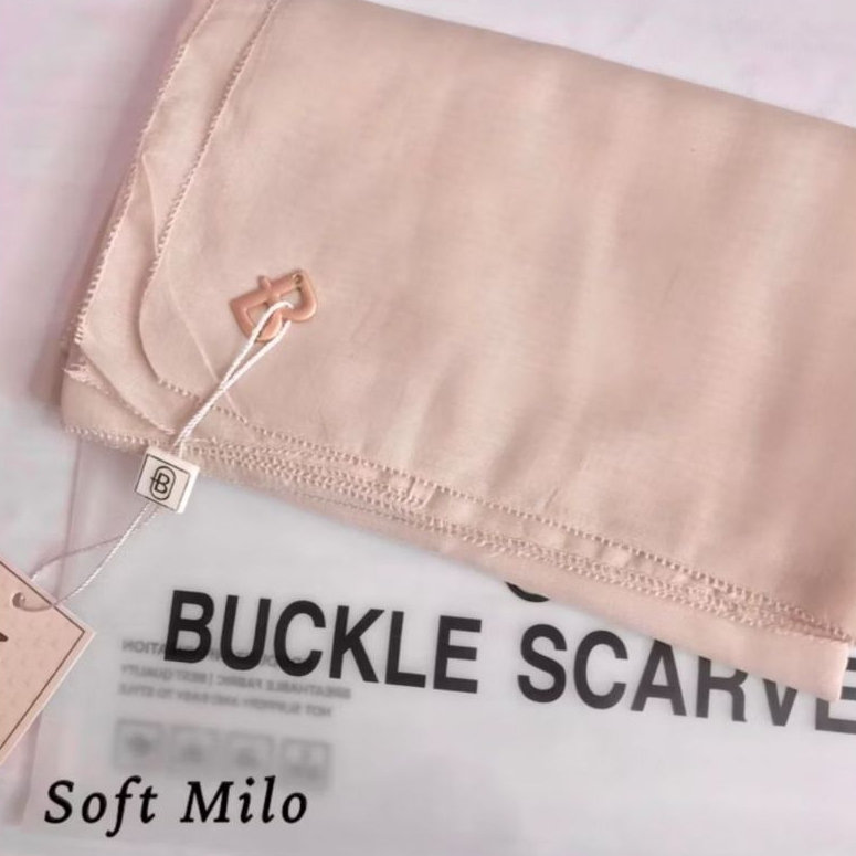 hijab polos pouch terbaru/ buckle scarf