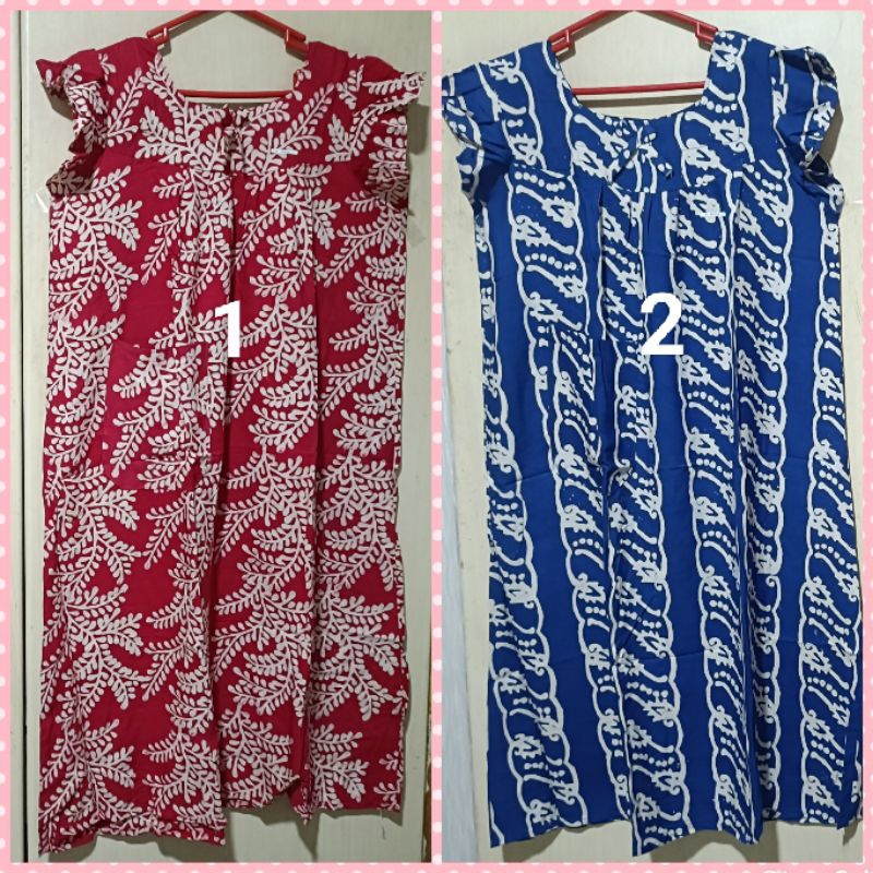 Daster Batik model Kotak
