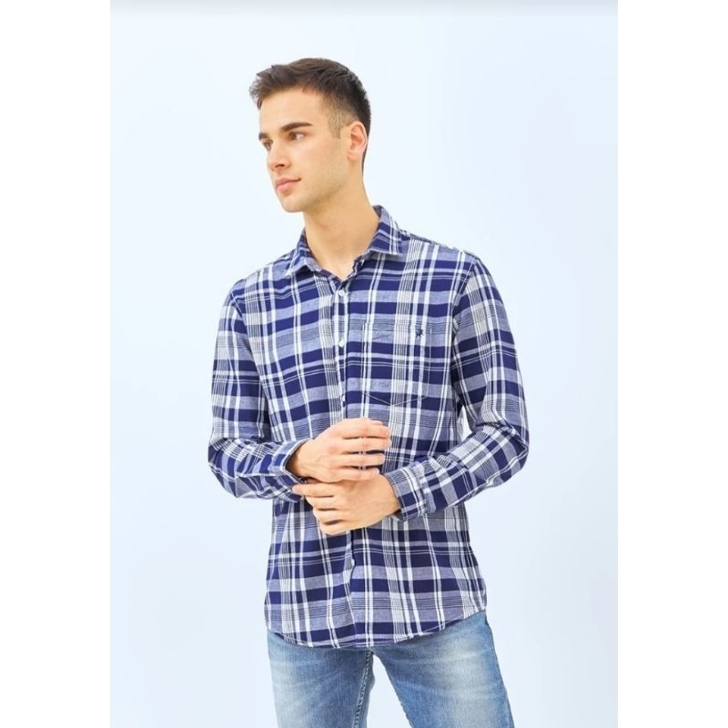 Kemeja Kotak Pria Original Lois KLL412