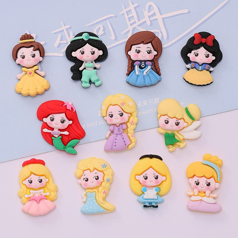 Resin clay Princess Princess Resin Clay Diy Princess Aurora Jasmine Elsa anna
