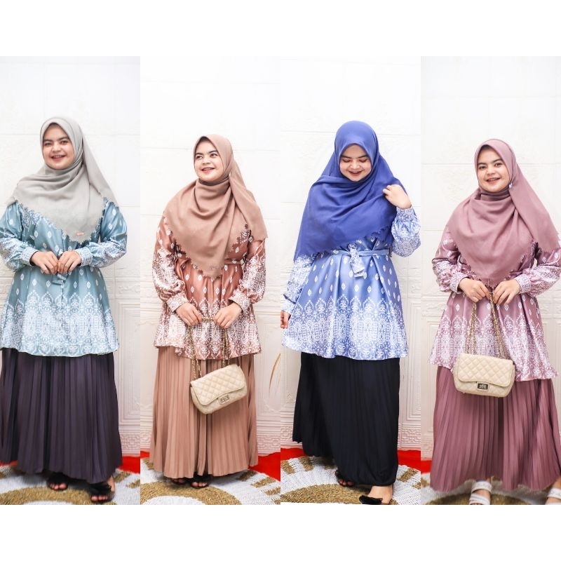 Mutia Tunik Silk Wanita Diana Fashion