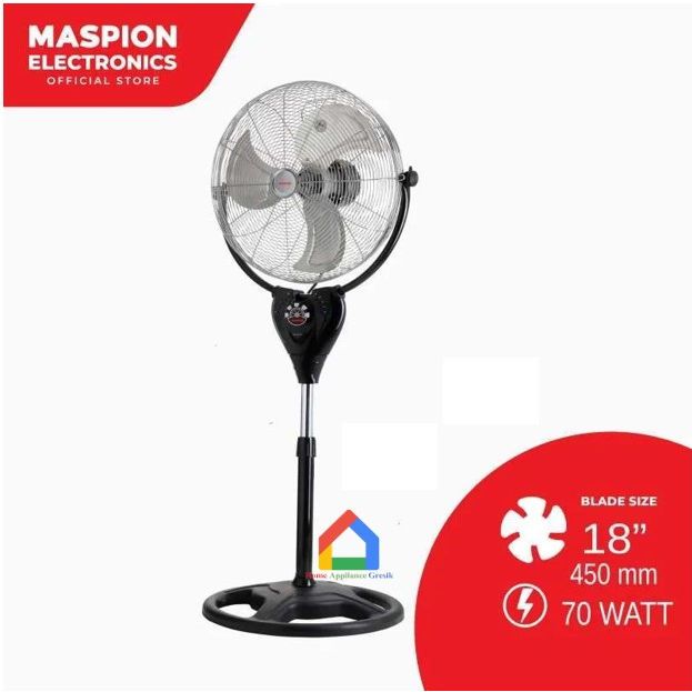 Kipas Angin Power Fan Remote Maspion PW 1803 RC (18 inch) / Power Fan Maspion PW1803