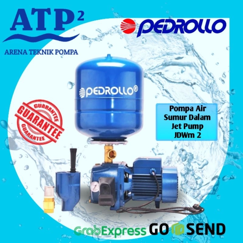 Pedrollo JDWm 2 Pompa Air Sumur Dalam Jet Pump Pompa Air Rumah Tangga
